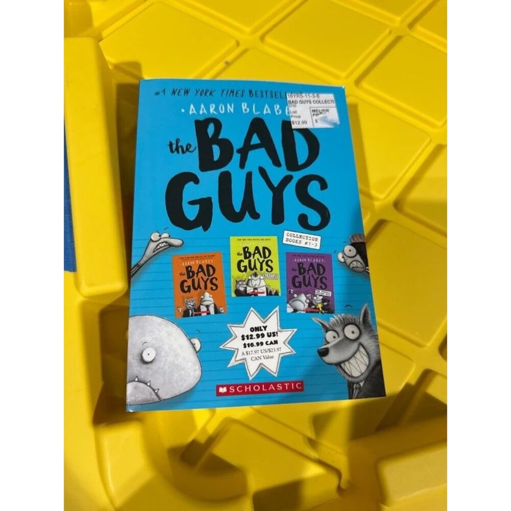 A set of three books and one the bad guys 12 and
